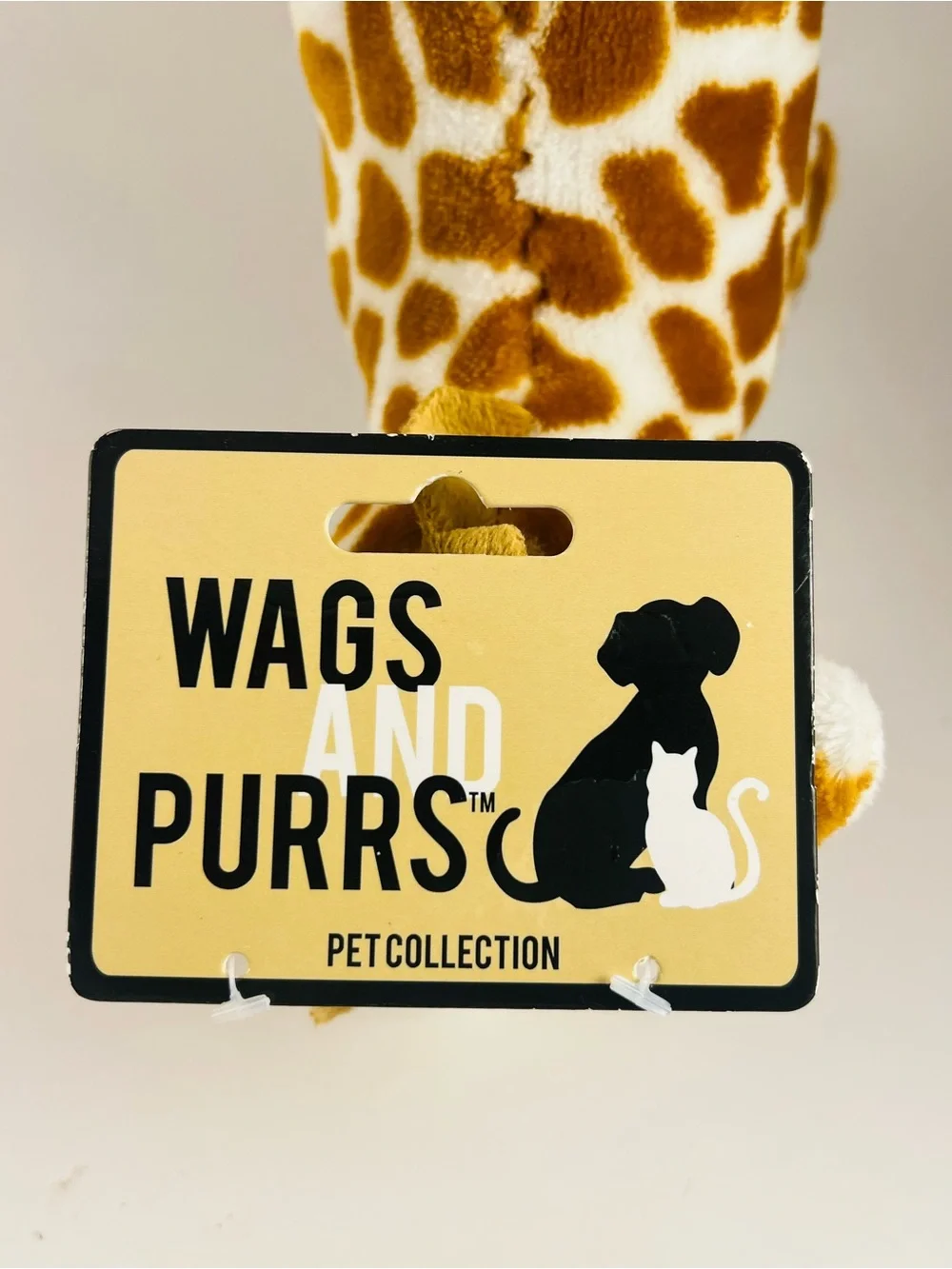 Kellytoy Wags And Purrs Plush Giraffe 8” Squeeky Dog Toy NWT
